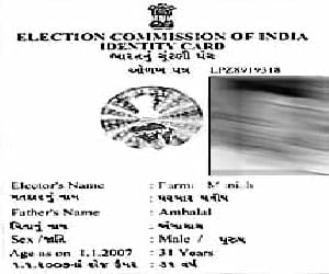 refugee afgani make voter id card in india.